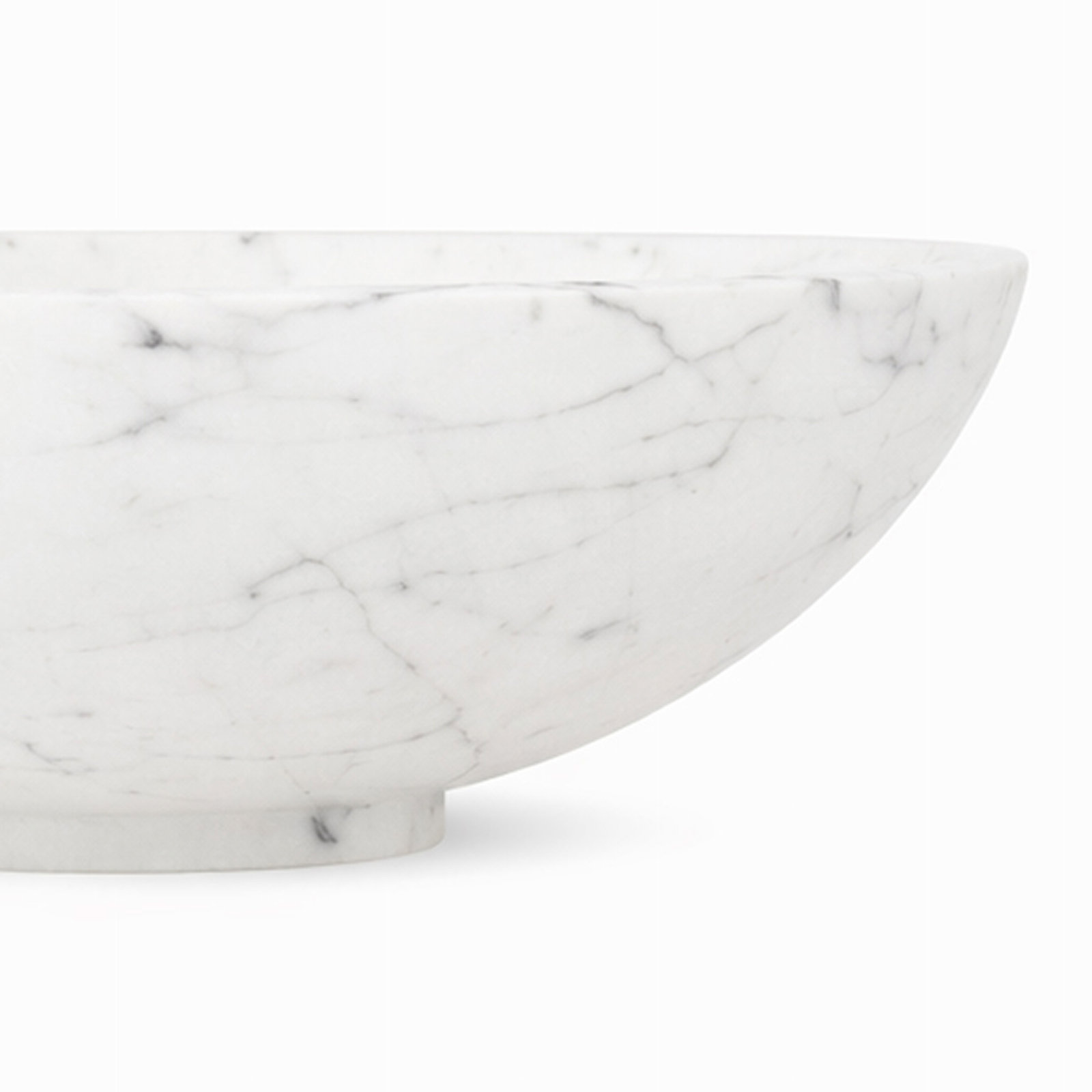 Genuine Marble Decorative Dish, White