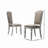 Iris Weathered White Wood 5-Piece Dining Set