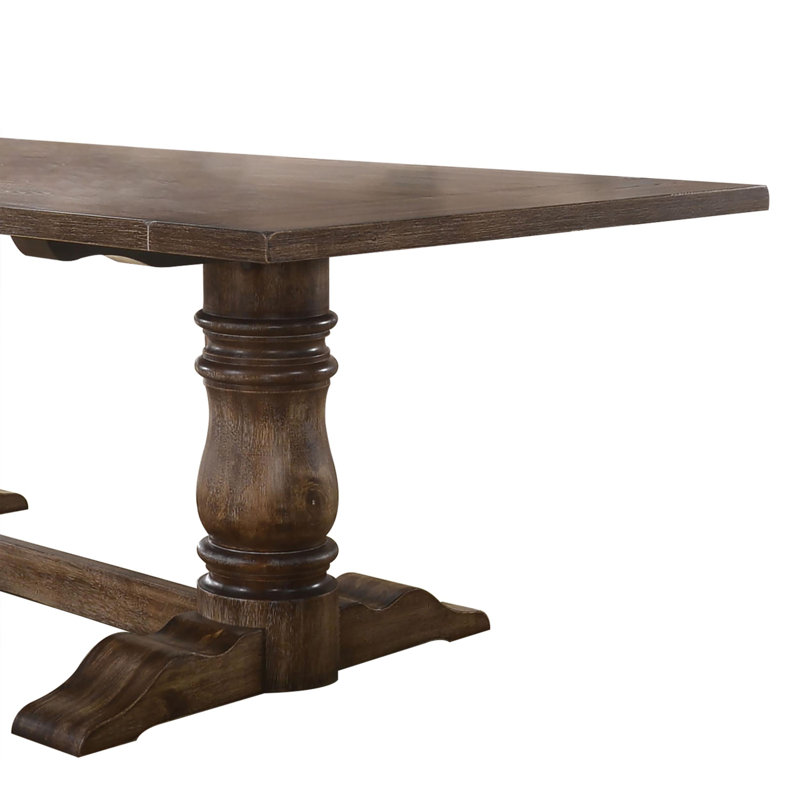 Twitchell Trestle Dining Table, Gray, 30" H x 40" L x 88" W