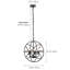 Luminaire suspendu noir 4 lumières Elenia
