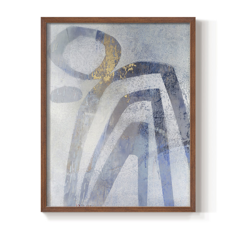 Linx IV Framed Print - Solid Wood, Brown, 10" H x 8" W