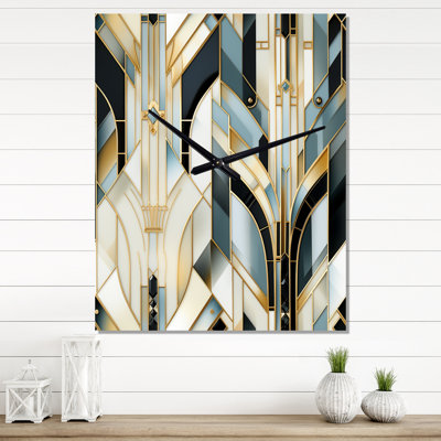 Damask Art Decor - Bohemian & Eclectic Wall Clock