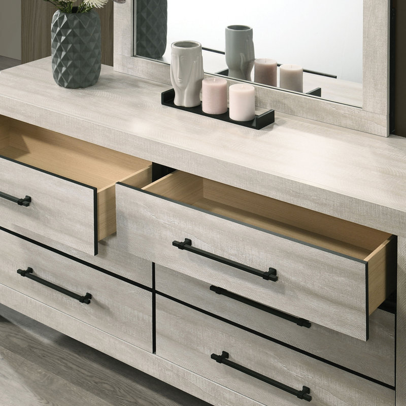 Ensemble commode et miroir 2 pièces Petersfield
