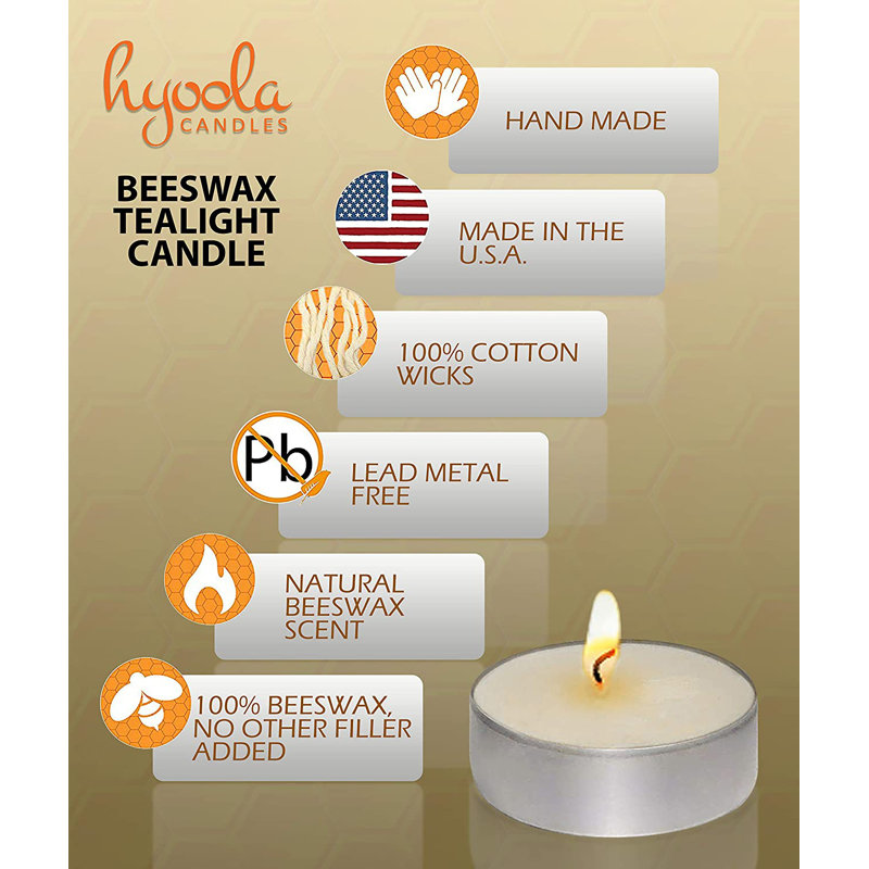 Harvest Scented Tealight Candle with Aluminum Holder, White