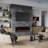 Vibrance Recessed or Wall Mounted Electric Fireplace Heater, Multi-Flame Colors, Voice Assistant Compatible, Logs & Crystals, Remote Control-102270341