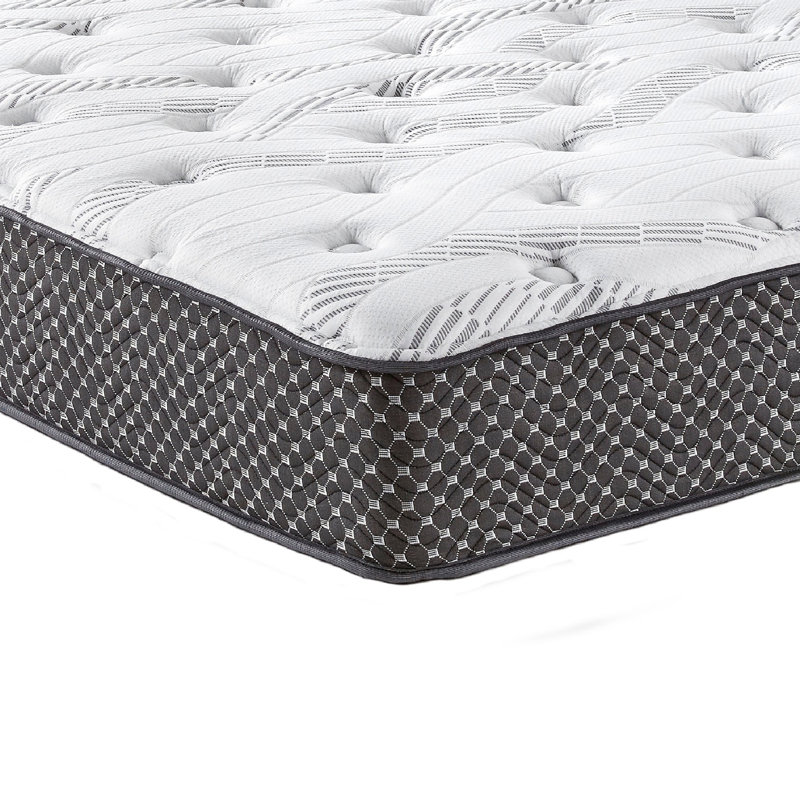 Matelas très ferme de 10 po avec housse en tissu évacuant le matelas pour un sommeil confortable et détendu, support optimal en mousse viscoélastique imprégnée de gel, ressorts enveloppés, moins de pertubations du partenaire avec housse respirante, bon