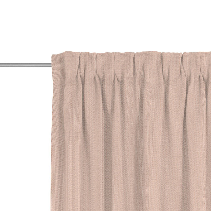 Quaniece Semi Sheer Single Curtain Panel, 245cm H x 135cm W, Pink