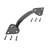 Wrought Iron Handle Heart Tip Design Door Pull