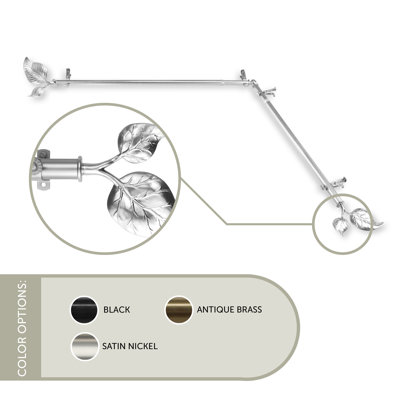 Bertold Steel Single Curtain Rod