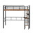 Loft Bed with LED and Built-in Desk-1511350163