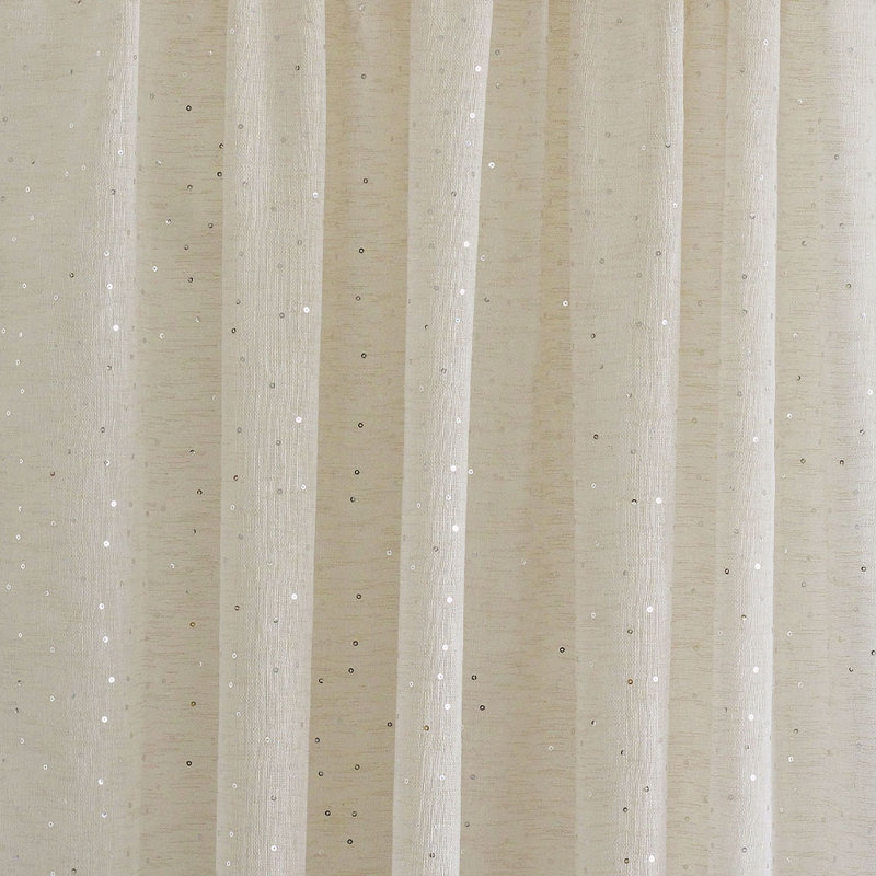 Sheer with Sequins | Polak Fabric_POLAK, Natural