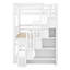Lit superposé triple avec compartiments de rangement pour escalier-2098325201
