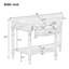 Console en treillis avec tiroir et tablette de style rustique Trexm Farmhouse-1863111990
