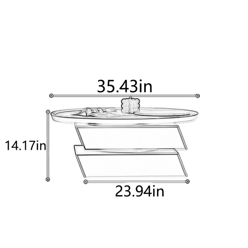 Creative design marble advanced round tea table