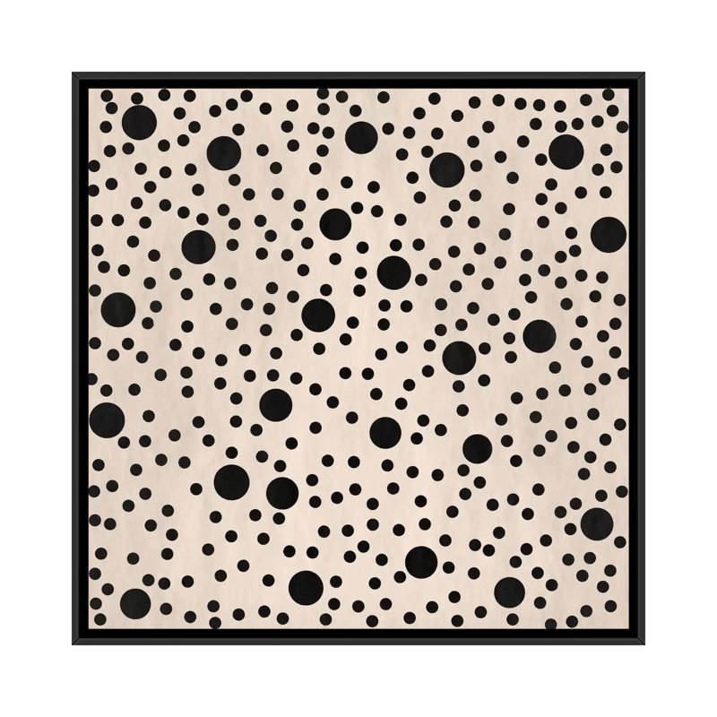 Art sur toile Albree, H 37 po x l 37 po x P 1,5 po, Toile avec cadre noir, Non mat