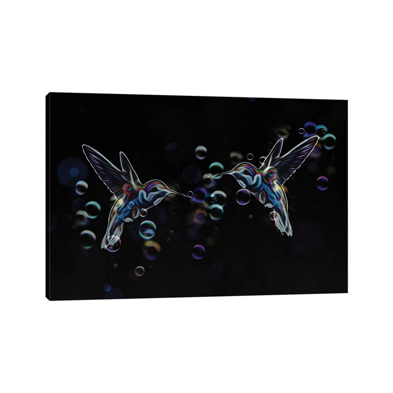 Hummingbirds by Seamless - Gallery-Wrapped Canvas Giclée on Canvas, 101.6 cm H x 66.04 cm W x 1.91 cm D, Canvas