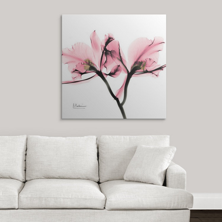 "Manchault" Orchid Love II X-Ray par Kiranjit, reproduction de photo, H 16 po x l 16 po x P 1,5 po, Toile