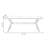 Nu-brown Rectangular Sintered Stone tabletop Dining Table-1101837807