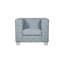 Chaise en chenille et finition blanche Saree