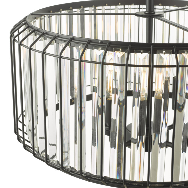 Avryl - Light Matt Black Pendant, 4