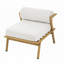 Chaises longues avec coussins Kolten