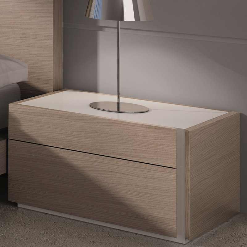 Table de chevet 2 tiroirs Brylyn
