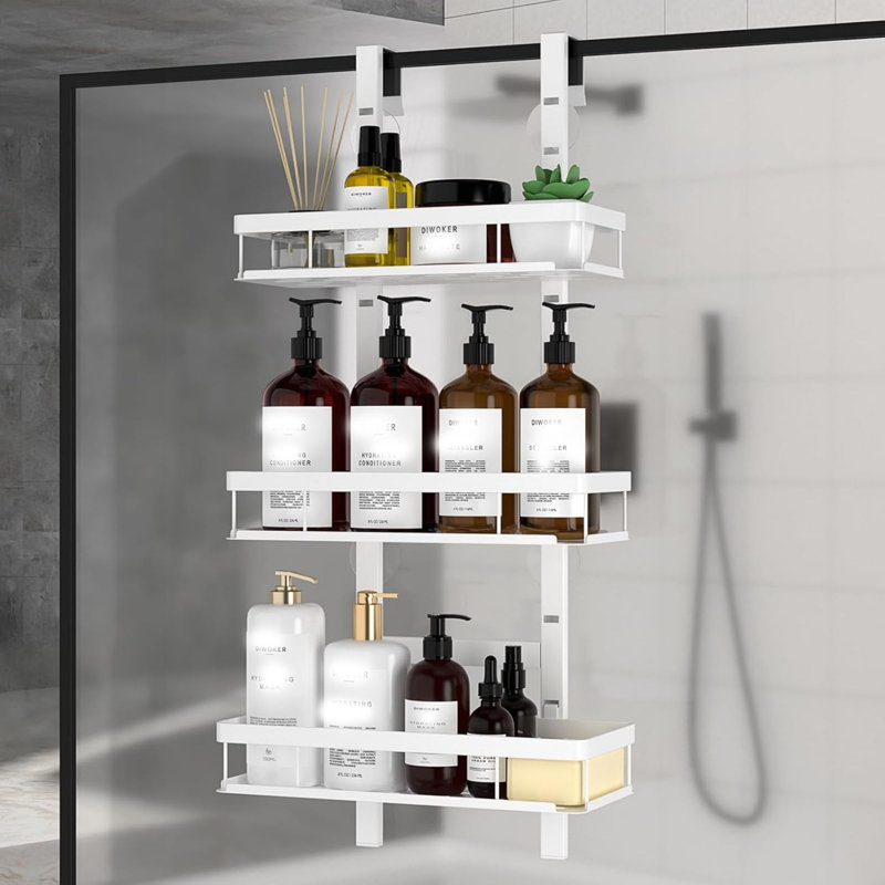 Over-the-Door Stainless Steel Shower Caddy
