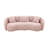 Yazgur Boneless 93.6" Curved Modern Upholstered Sofa-2139336430-2092739316