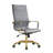 Sorrells High-Back Ergonomic Leather Executive Office Chair with Padded Arms & Chrome Base – Modern Swivel Desk Chair for Home or Conference Room-1137312534