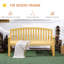 Banc de jardin en bois avec dossier et accoudoirs Outsunny