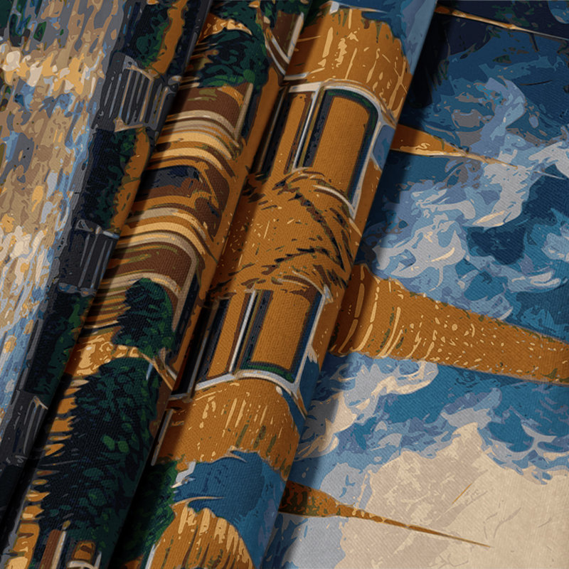 Tapisserie murale «Cities», Thaïlande, 26 po x 36 po