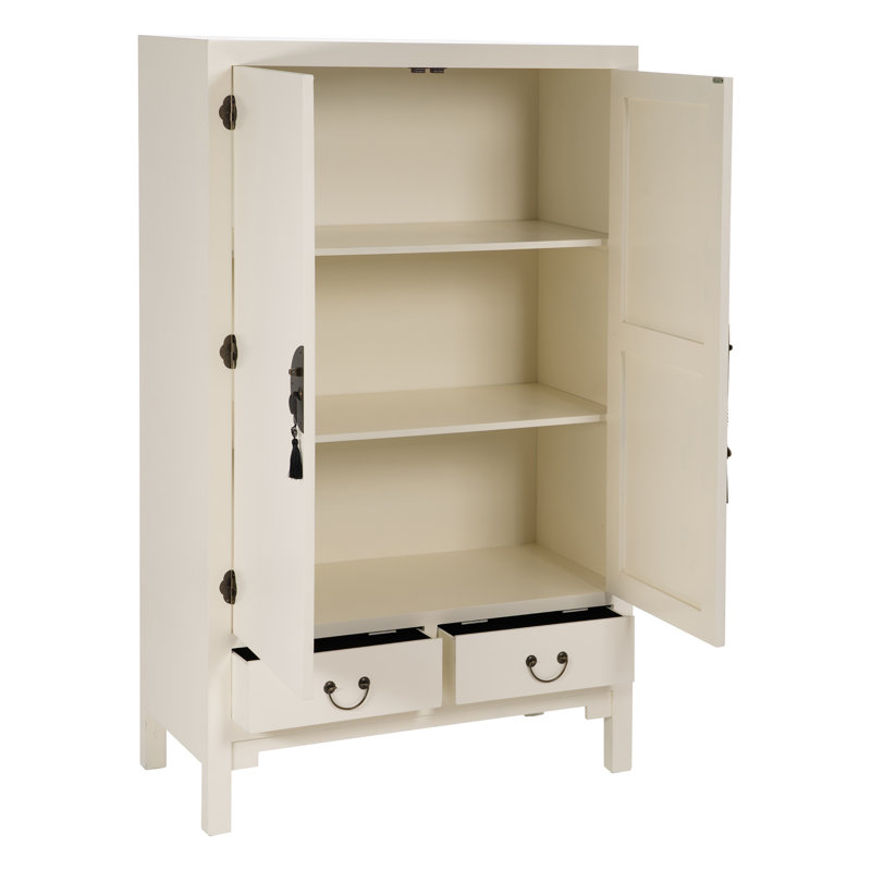 Bobetta 2 Door Manufactured Wood Wardrobe, White