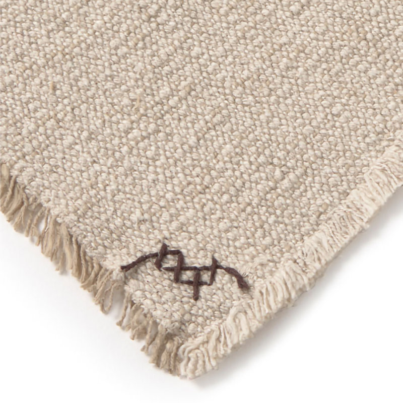 Hand Loomed Throw Blanket, Natural