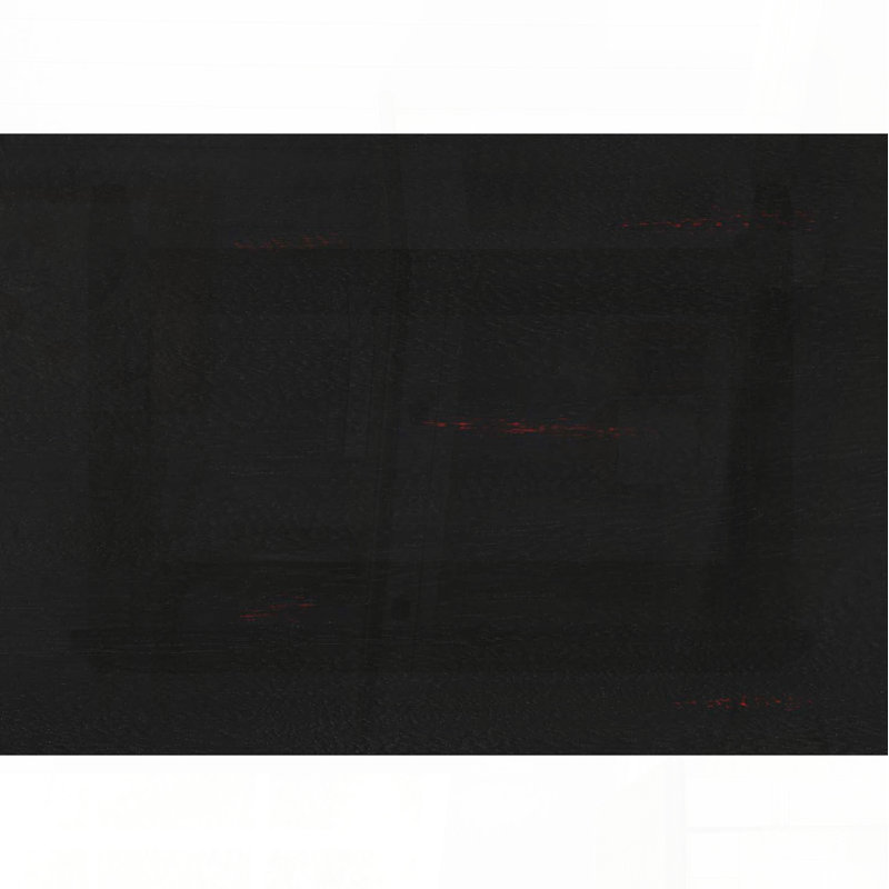 Table d'appoint carrée avec base à tréteaux - placage noir, 22 po x 23,5 po x 23,5 po, Noir