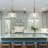1 - Light Dome Prismatic Glass Pendant