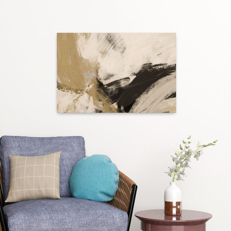 Art contemporain contemporain abstrait, H 16 po x l 24 po