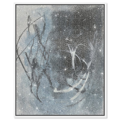 Cerulean Embrace Canvas Abstract Print by Oliver Gal, Black Frame, 16 x 20
