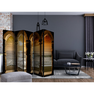 Gerow 225cm W x 172cm H 5 - Panel Folding Room Divider