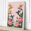 Hummingbirds and Blooms Botanical - Wrapped Canvas-395573216-395573217