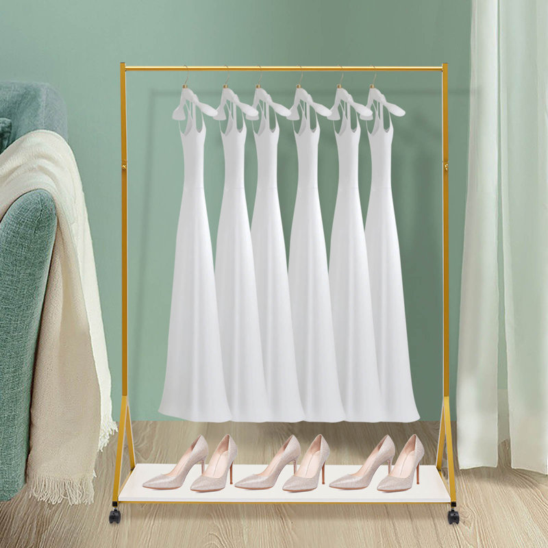 Brynt 47.24'' Rolling Clothing Rack