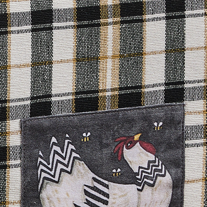 My Little White Hen Table Runner 13", 36" L x 13" W