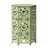 Side Table With Sunburst Cut Out Design