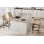 Tabouret de bar H 26 po entièrement assemblé, tabouret de bar rembourré en cuir Saddle avec siège rembourré, tabouret de bar à hauteur de comptoir avec repose-pieds à structure métallique pour comptoir de bar pour îlot de cuisine, kaki-2110896978-2110765623