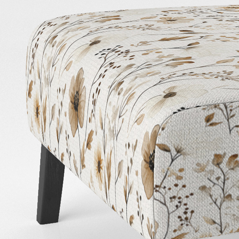 Fauteuil de chambre Country Farmhouse, Pantoufle sans accoudoirs