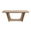 Table de salle à manger Wily, plateau extensible de 74 à 94 pouces, base en U, chêne naturel