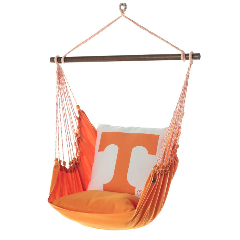 Balancelle hamac Power T des Tennessee Volunteers, orange et blanche