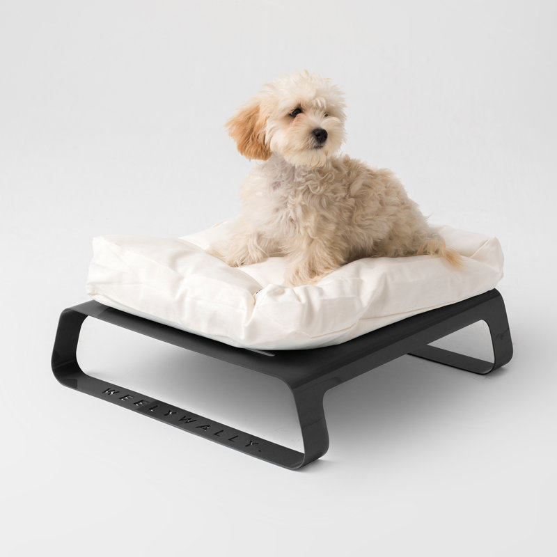 Coaling Orthopedic Cotton Elevated Pet Bed, Black
