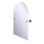 Miroir décoratif en arc inclinable avec bord Godin