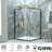 12 Inch Rainfall Shower System With Square Fixed Shower Head And High Pressure Handheld Shower, Wall Mounted Brushed Gold Shower Faucet Set With Cupc Certified Valve-114406422