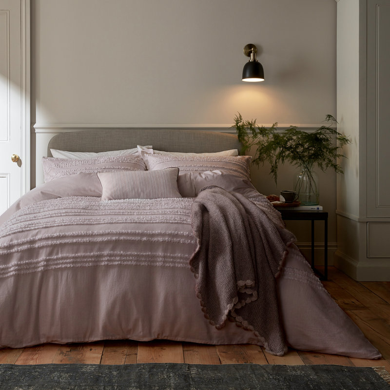 DOTTIE Cotton Solid Colour Duvet Cover, Double Duvet Cover